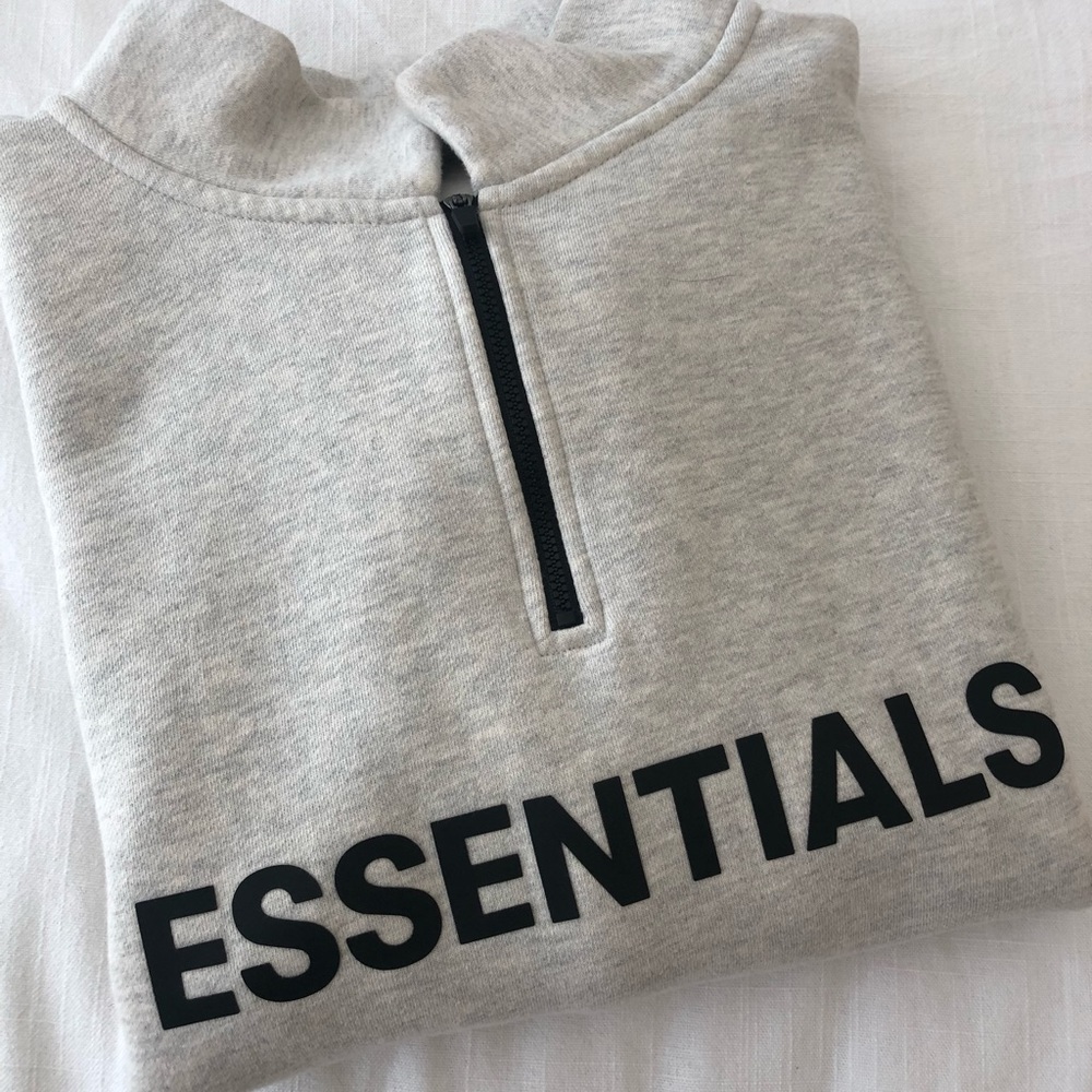 Fear of God Essentials Half Zip Pullover Sweater